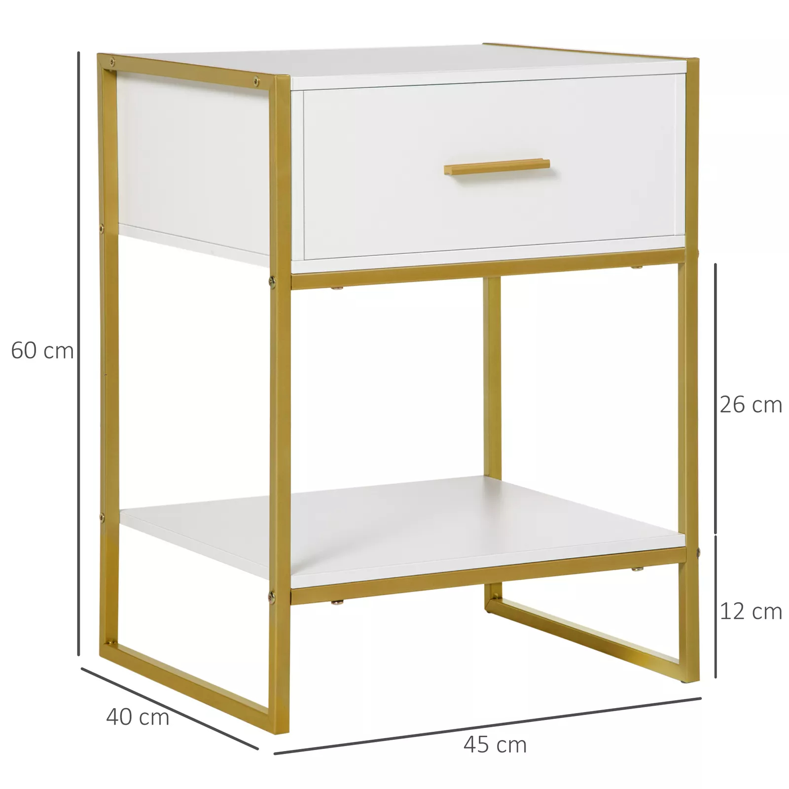 Simple Modern Mini Bedside Cupboard Economy Bedroom Nightstand Shelf